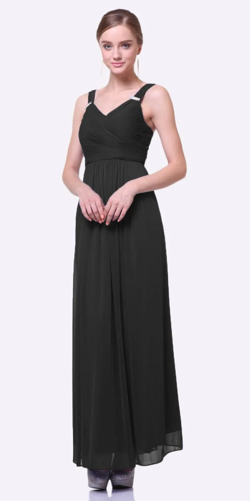 CLEARANCE - Cinderella Divine 3984 Long Chiffon Dress Sleeveless (Size XL)
