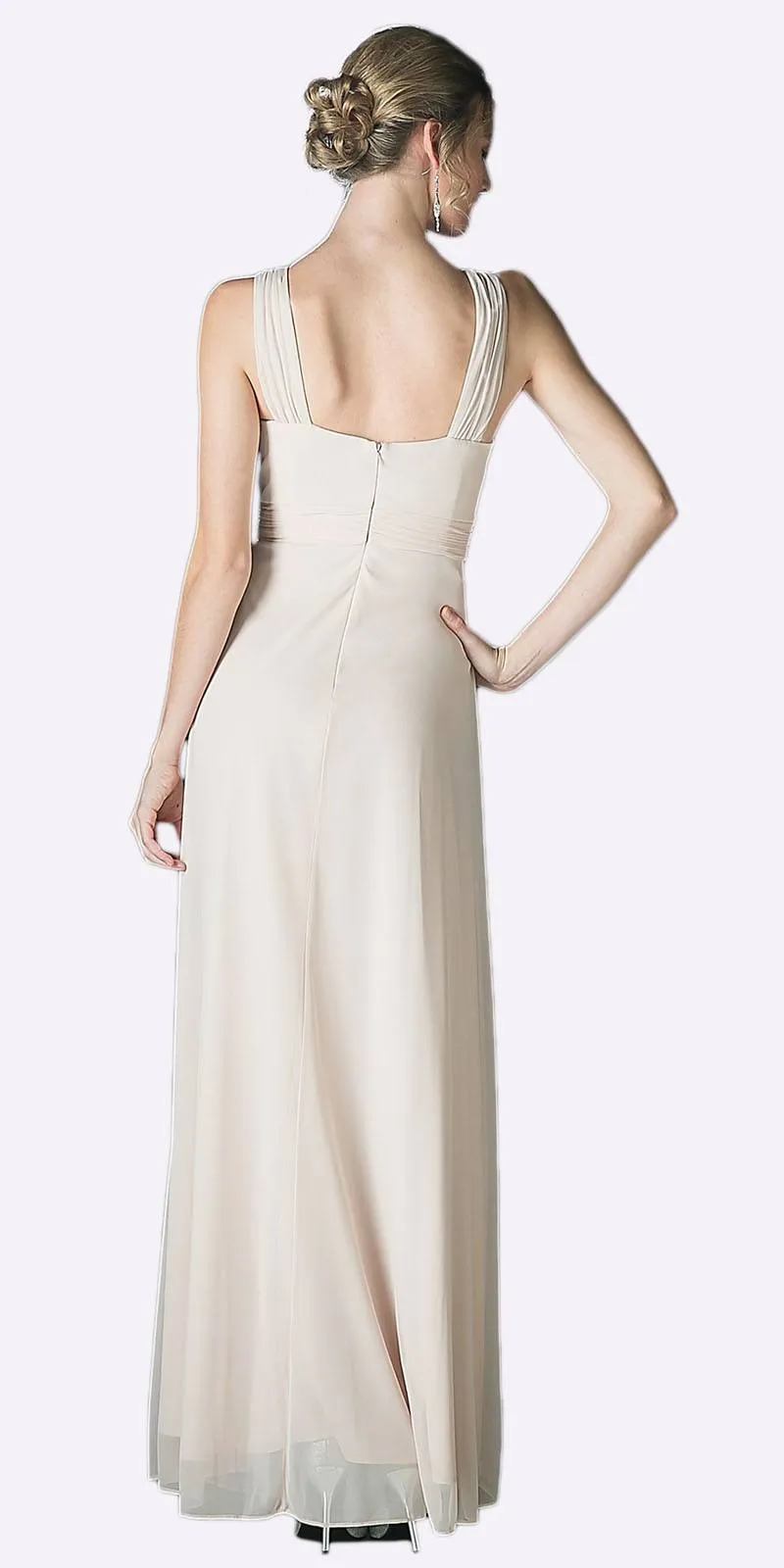 CLEARANCE - Cinderella Divine 3984 Long Chiffon Dress Sleeveless (Size XL)