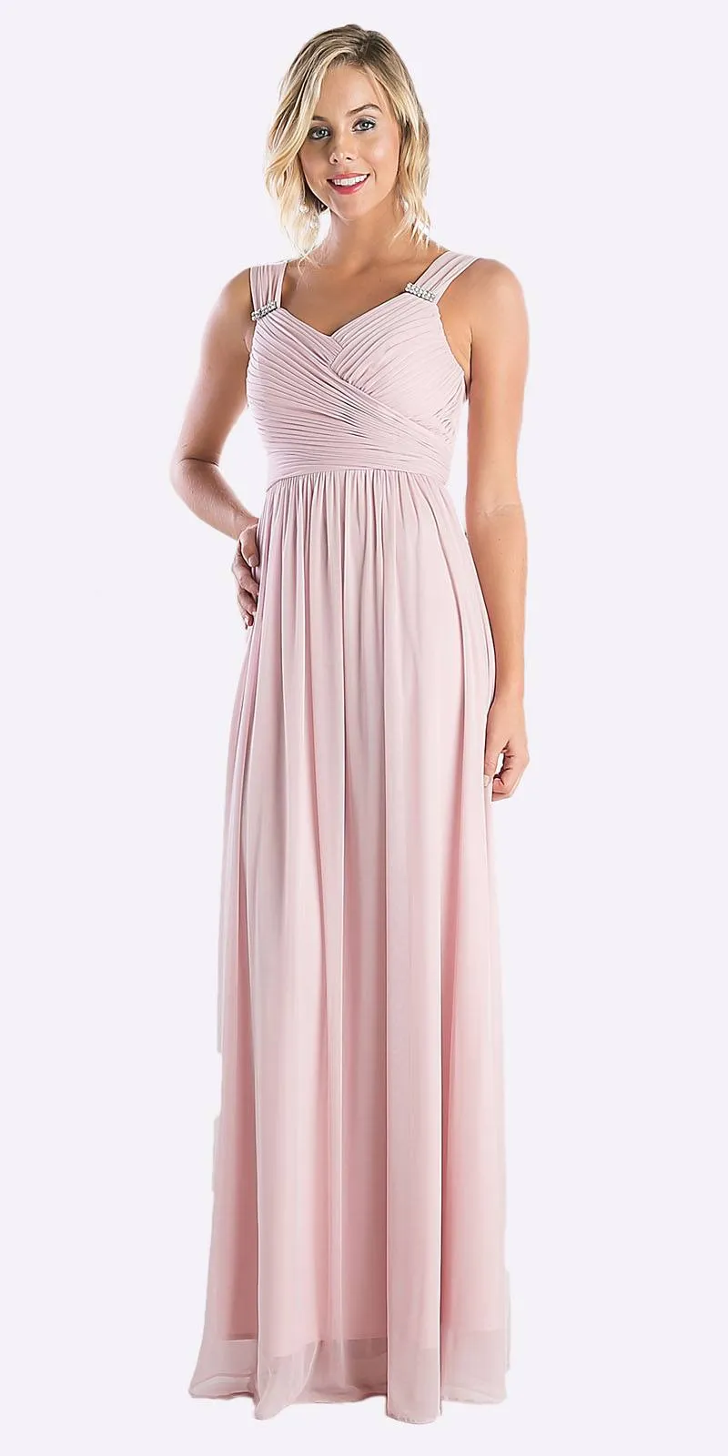 CLEARANCE - Cinderella Divine 3984 Long Chiffon Dress Sleeveless (Size XL)