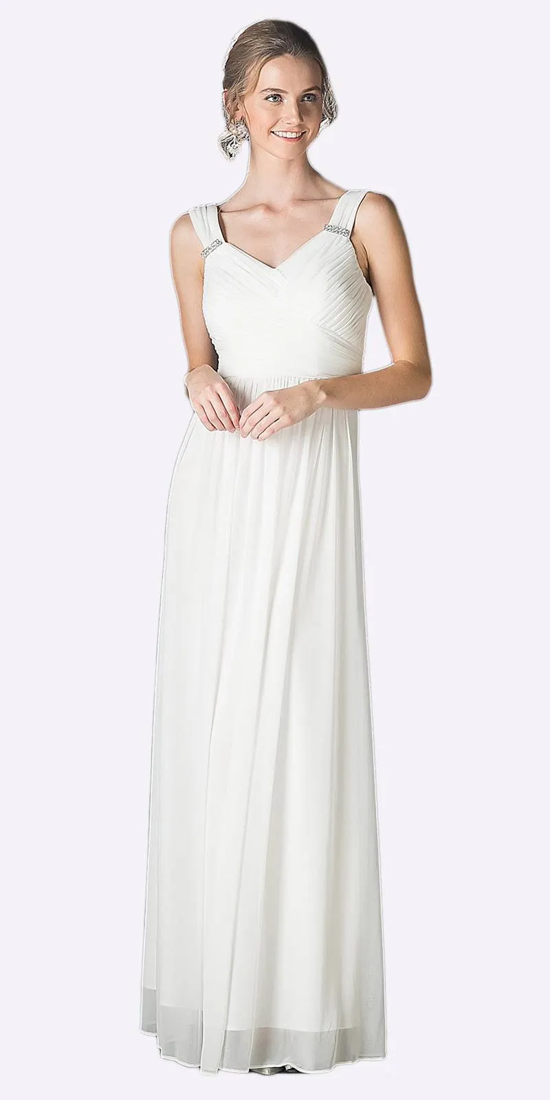 CLEARANCE - Cinderella Divine 3984 Long Chiffon Dress Sleeveless (Size XL)