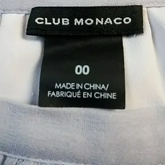 Club Monaco lavender silk chiffon mini skirt sz 00