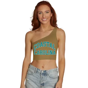 Coastal Carolina Gold One Shoulder Top
