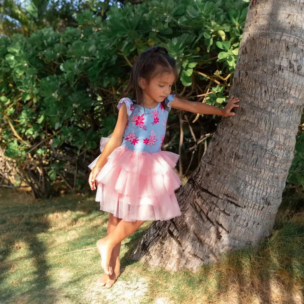 Coco Moon Flutter Sleeve Tutu Dress