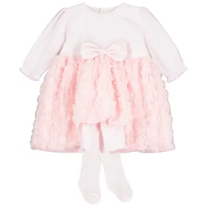Coco Pink Baby Girls Party Dress with Tights