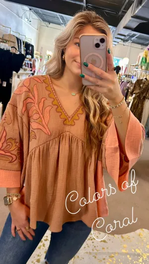 Colors Of Coral Top