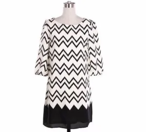 Coral Chevron Blouse