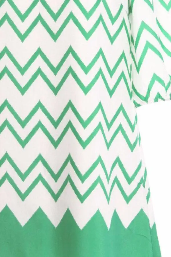 Coral Chevron Blouse