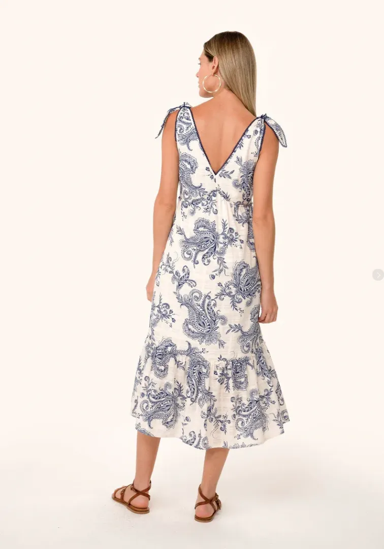 Cosette Tie Shoulder Midi Dress