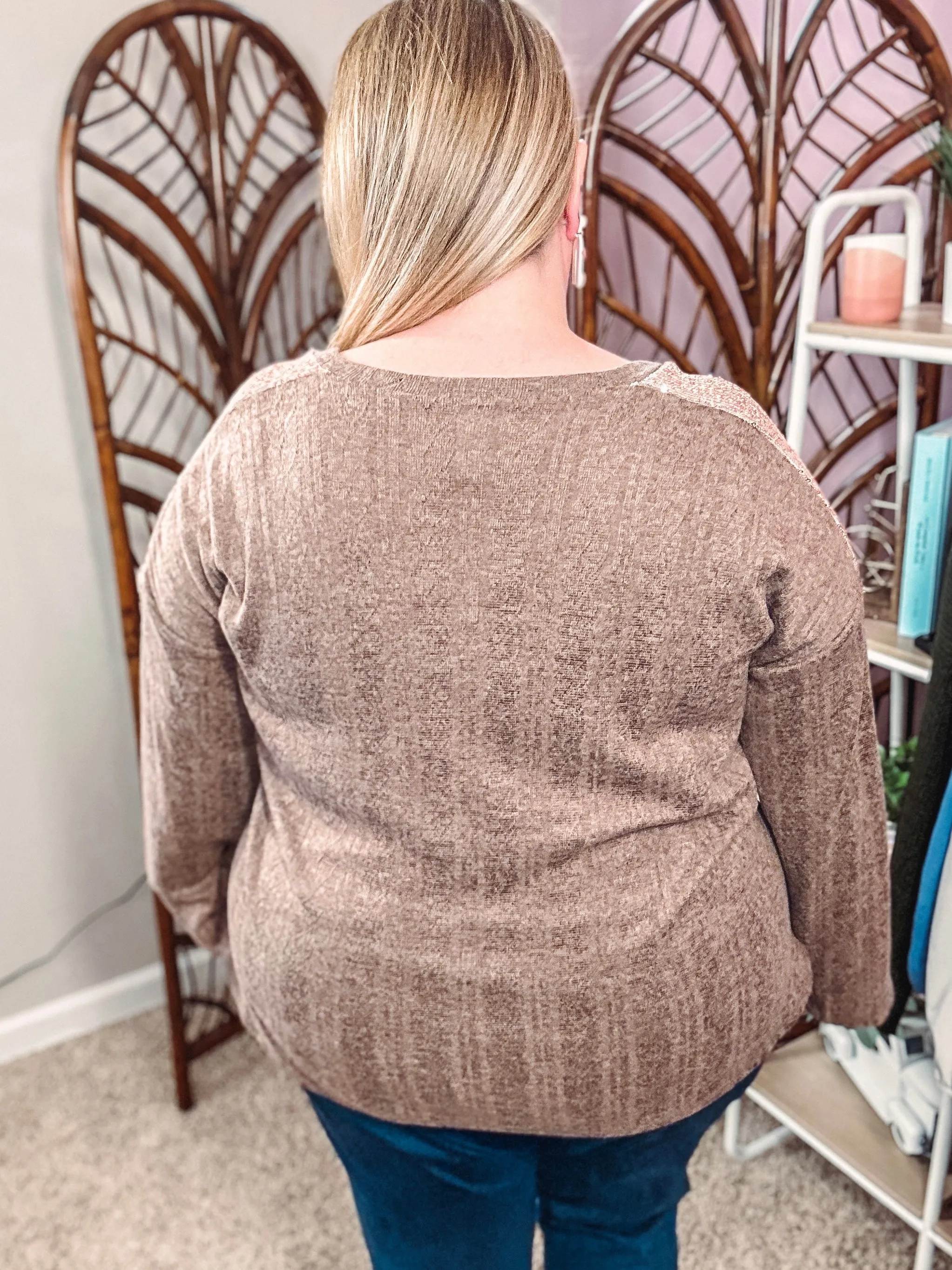 Daring Move Sequin Top