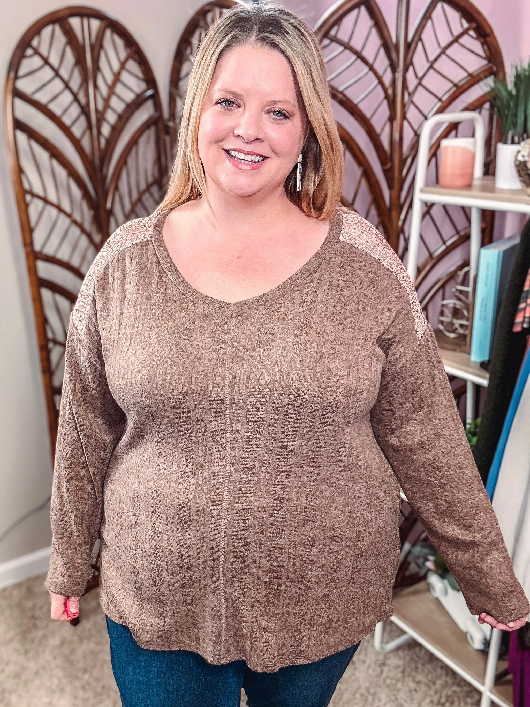 Daring Move Sequin Top