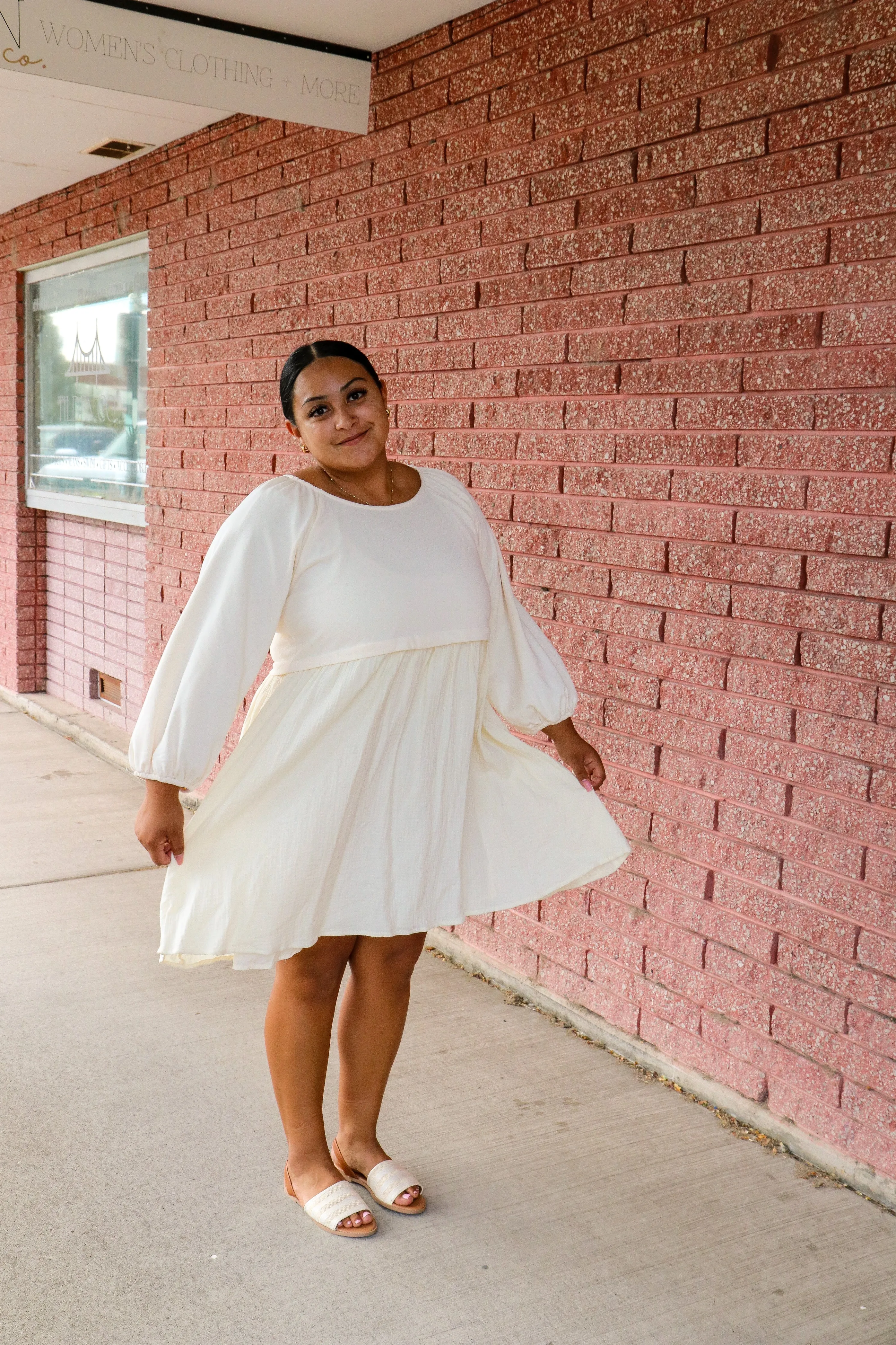 Dawn Dress in Ivory