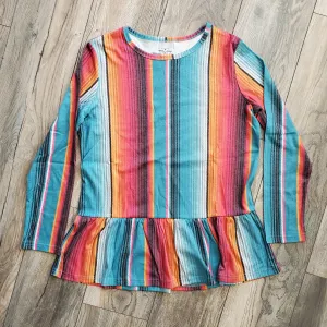 Des Moines Ruffle Top ** Serape