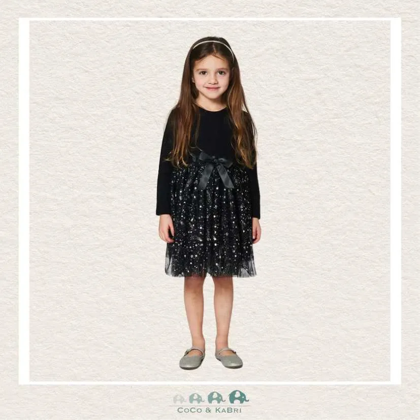 Deux par Deux Girls Dress: Glittering Tulle Skirt