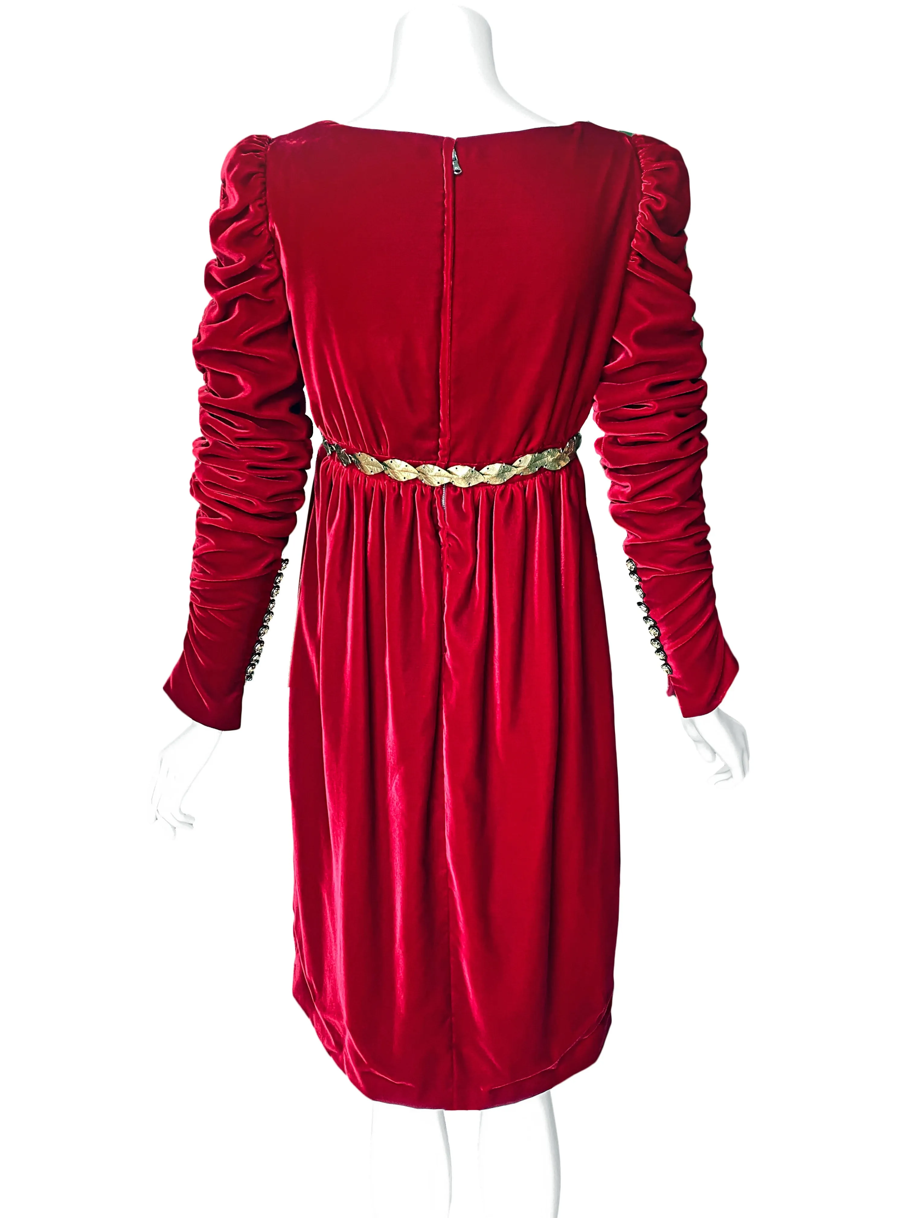 Dolce & Gabbana A/W 2006 Embellished Velvet Dress