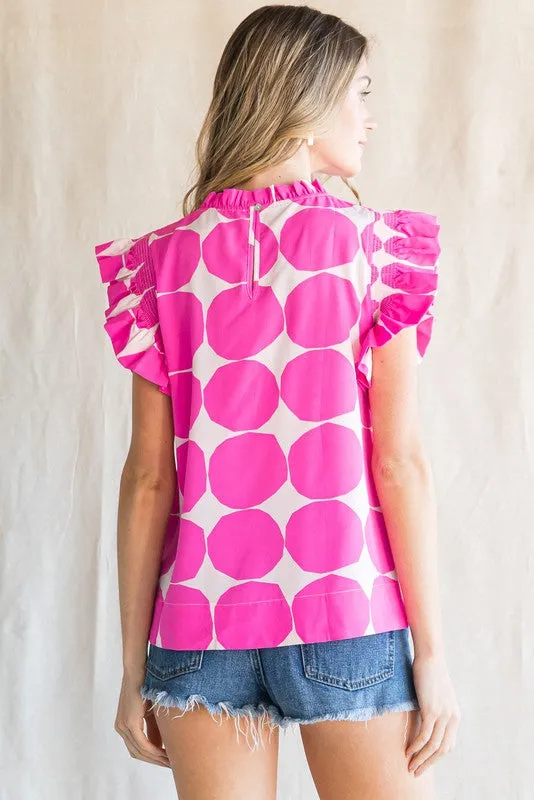 Dottie Ruffle Cap Sleeve Top