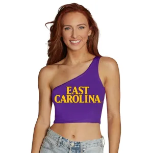 ECU Pirates Purple One Shoulder Top