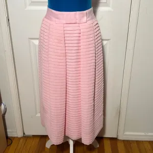 EDWARD ACHOURE Paris Pleated Skirt Rose Small