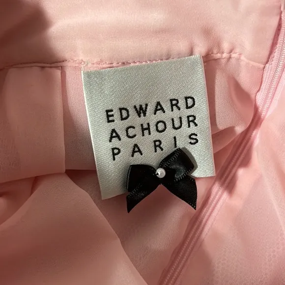 EDWARD ACHOURE Paris Pleated Skirt Rose Small