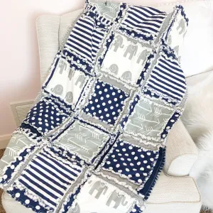 Elephant Crib Bedding for Boy
