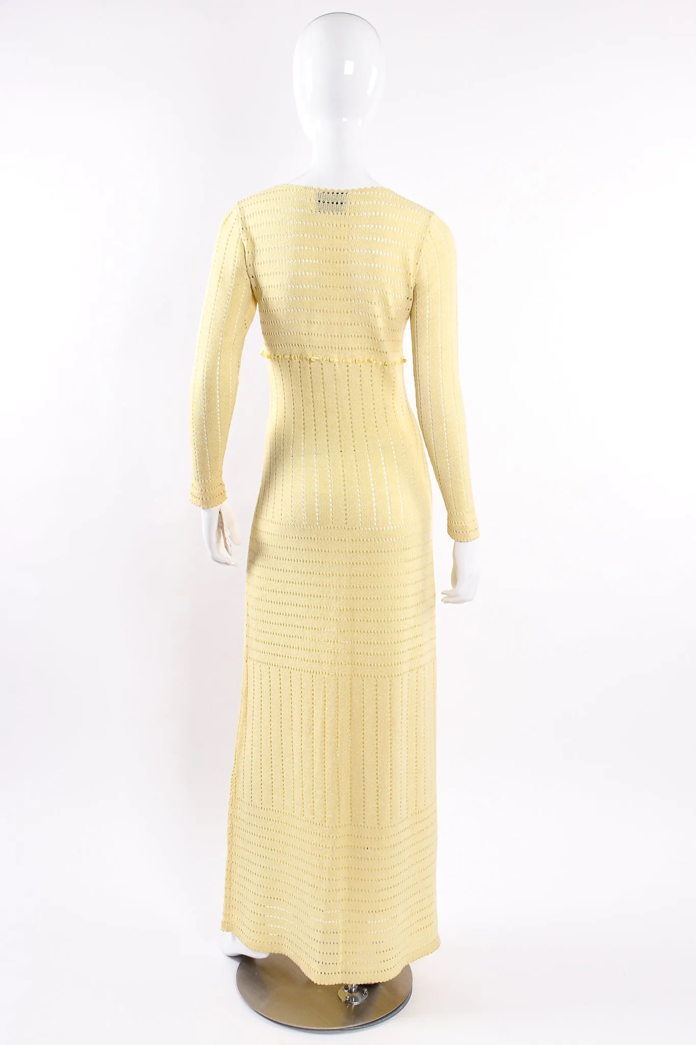 Eyelet Knit Maxi Dress