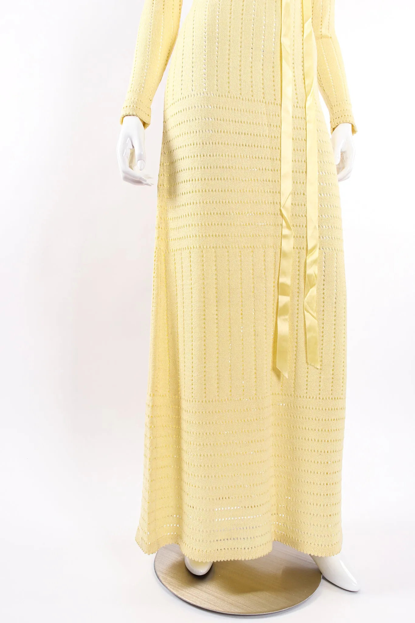 Eyelet Knit Maxi Dress