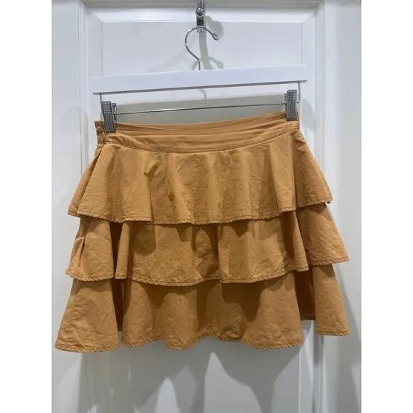 Farm Rio Ruffle Tiered Mini Skirt Sz XS
