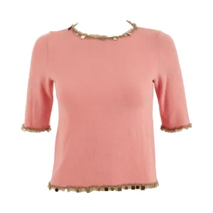 Fendi Pink Sequin Top