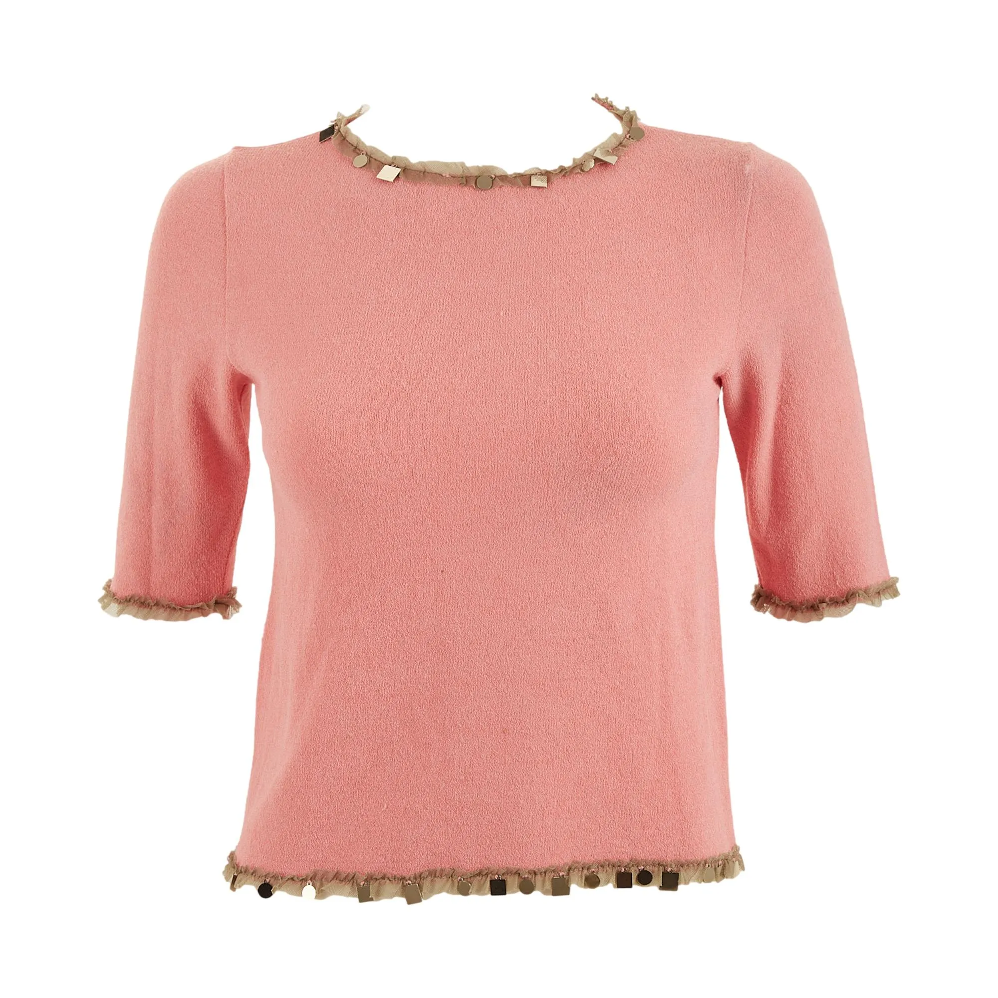 Fendi Pink Sequin Top