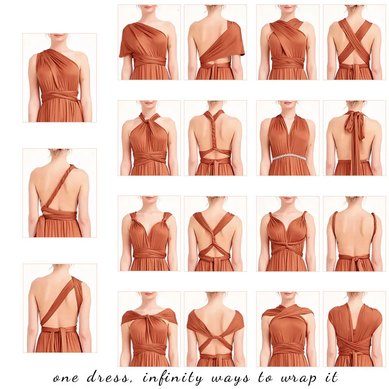 [Final Sale] Dusty Rose Infinity Wrap Maxi Bridesmaid Dress
