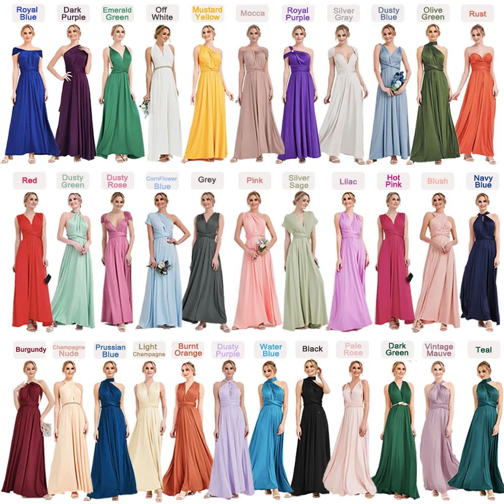 [Final Sale] Dusty Rose Infinity Wrap Maxi Bridesmaid Dress