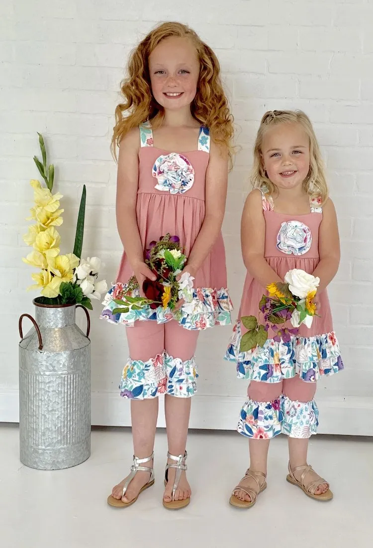 Floral Ruffle Set
