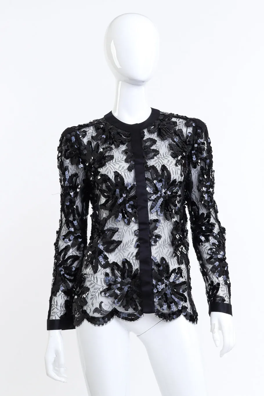Floral Sequin Lace Top
