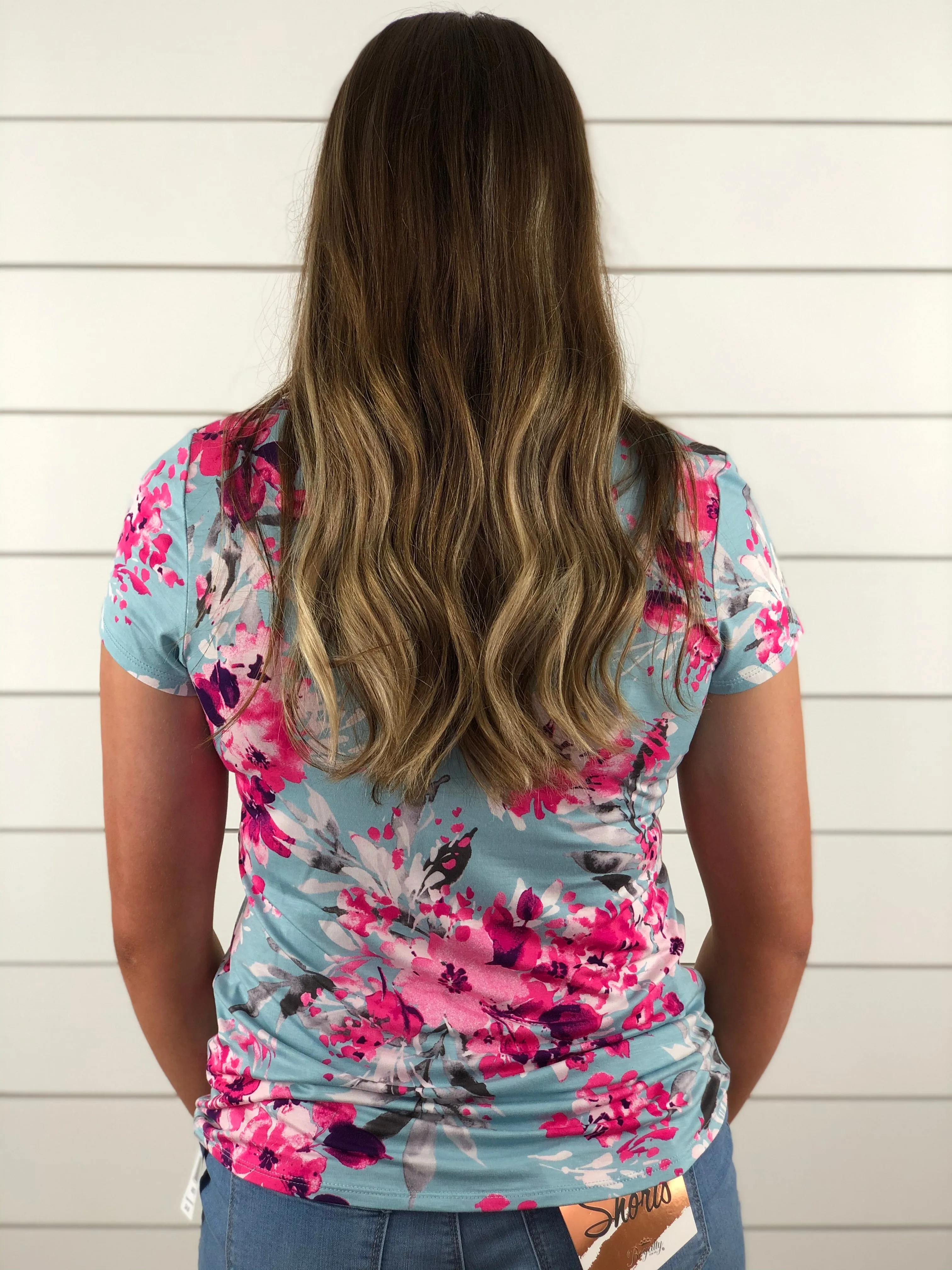 Floral Sparkle Top
