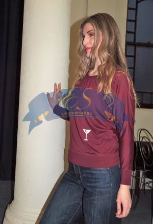Flowy Long-Sleeve Off Shoulder T-Shirt
