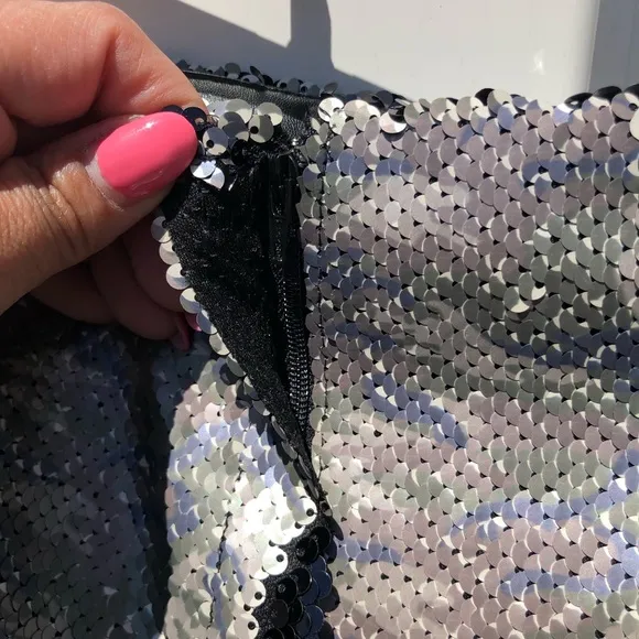 Free People Mini Sequin Camo Skirt NWT