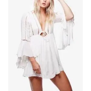 Free People Romeo light pink Flowy mini dress