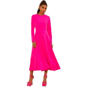 Fuschia Midi Dress