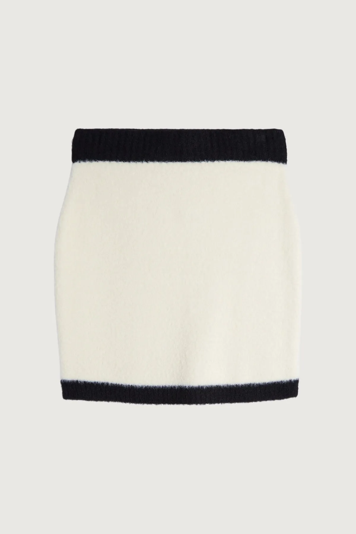 Fuzzy Color Block Mini Skirt