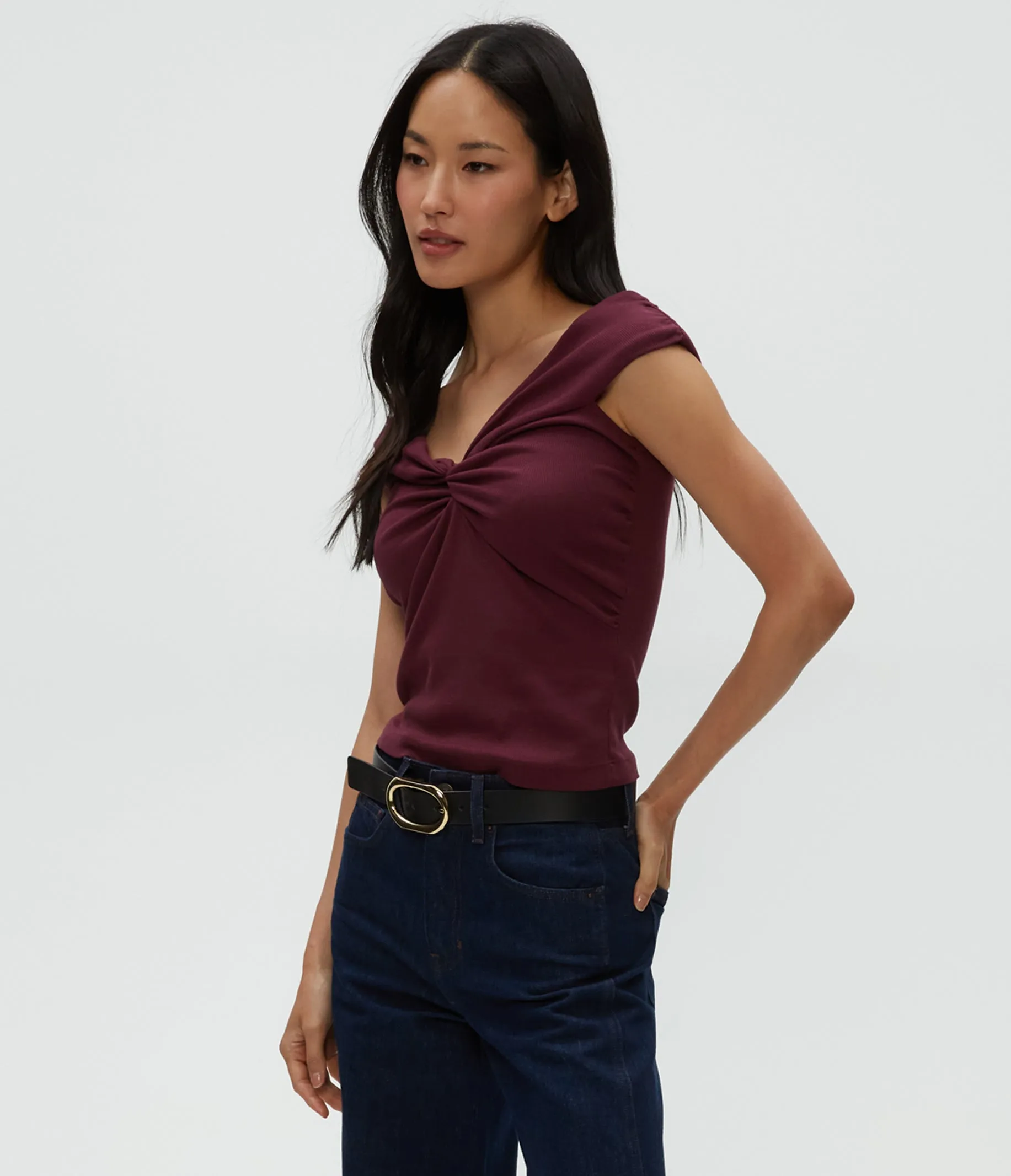 Gabbriette Twist Front Top