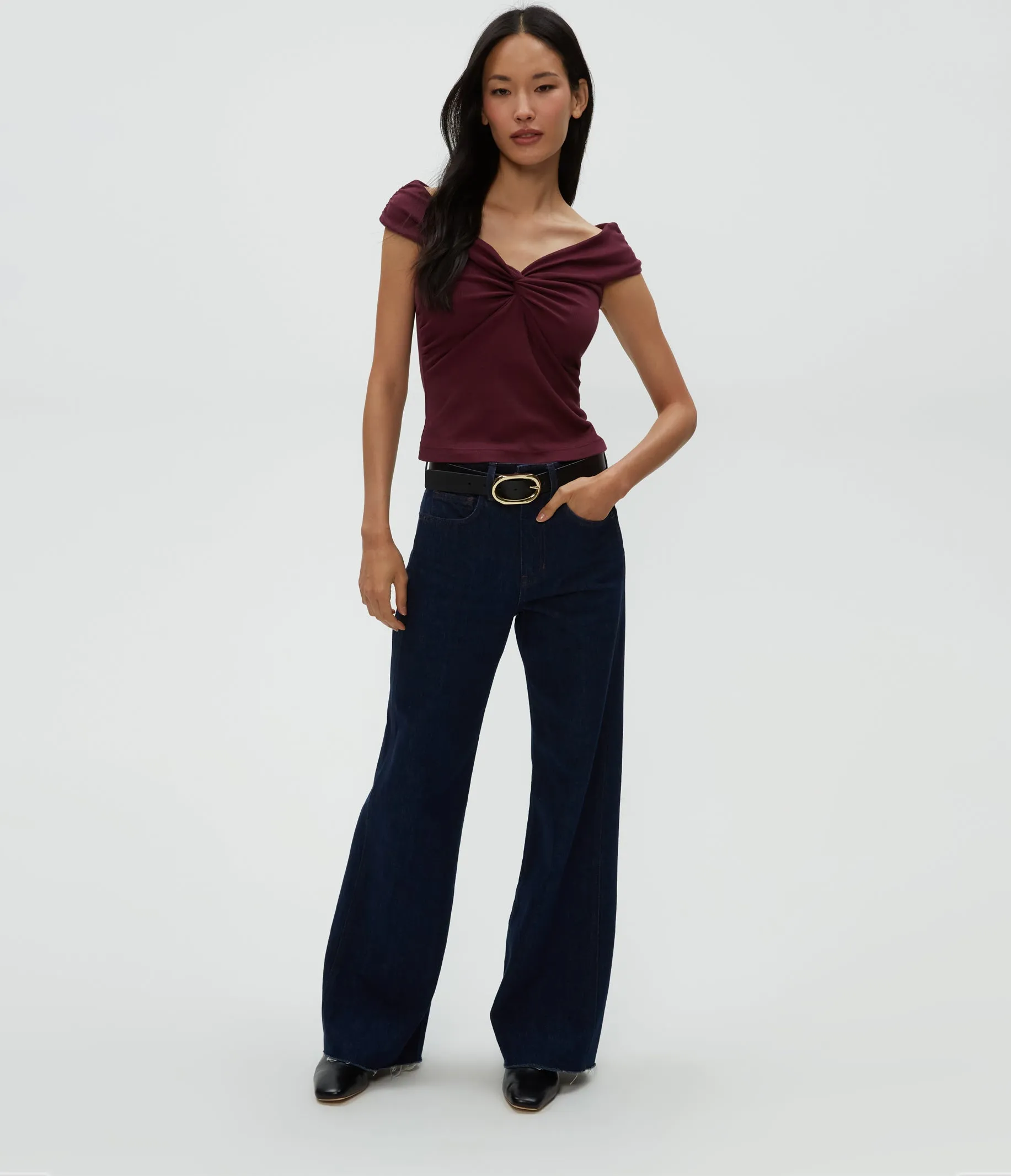 Gabbriette Twist Front Top
