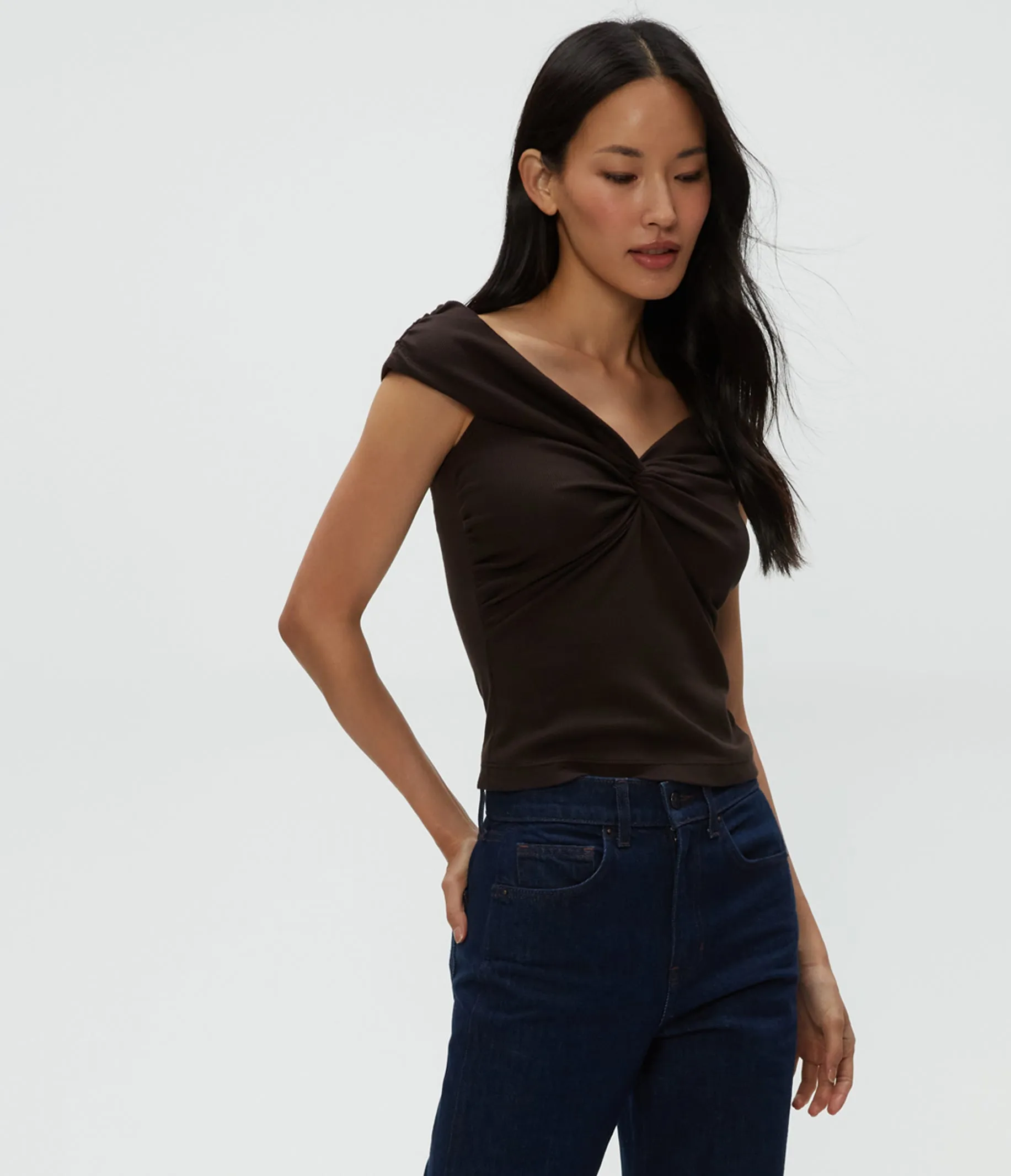 Gabbriette Twist Front Top