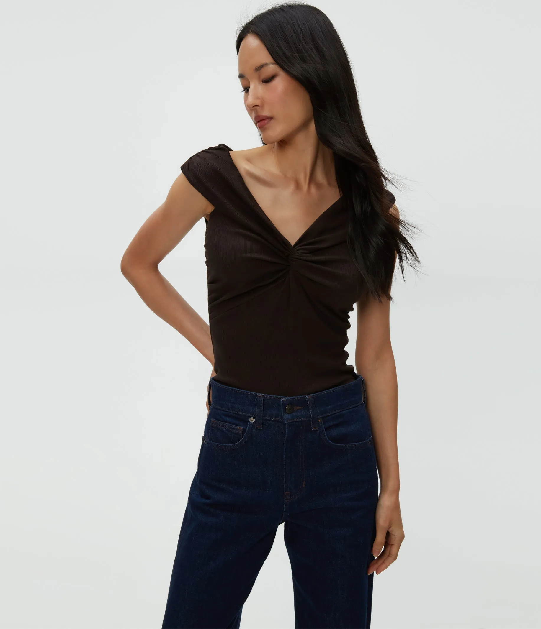 Gabbriette Twist Front Top