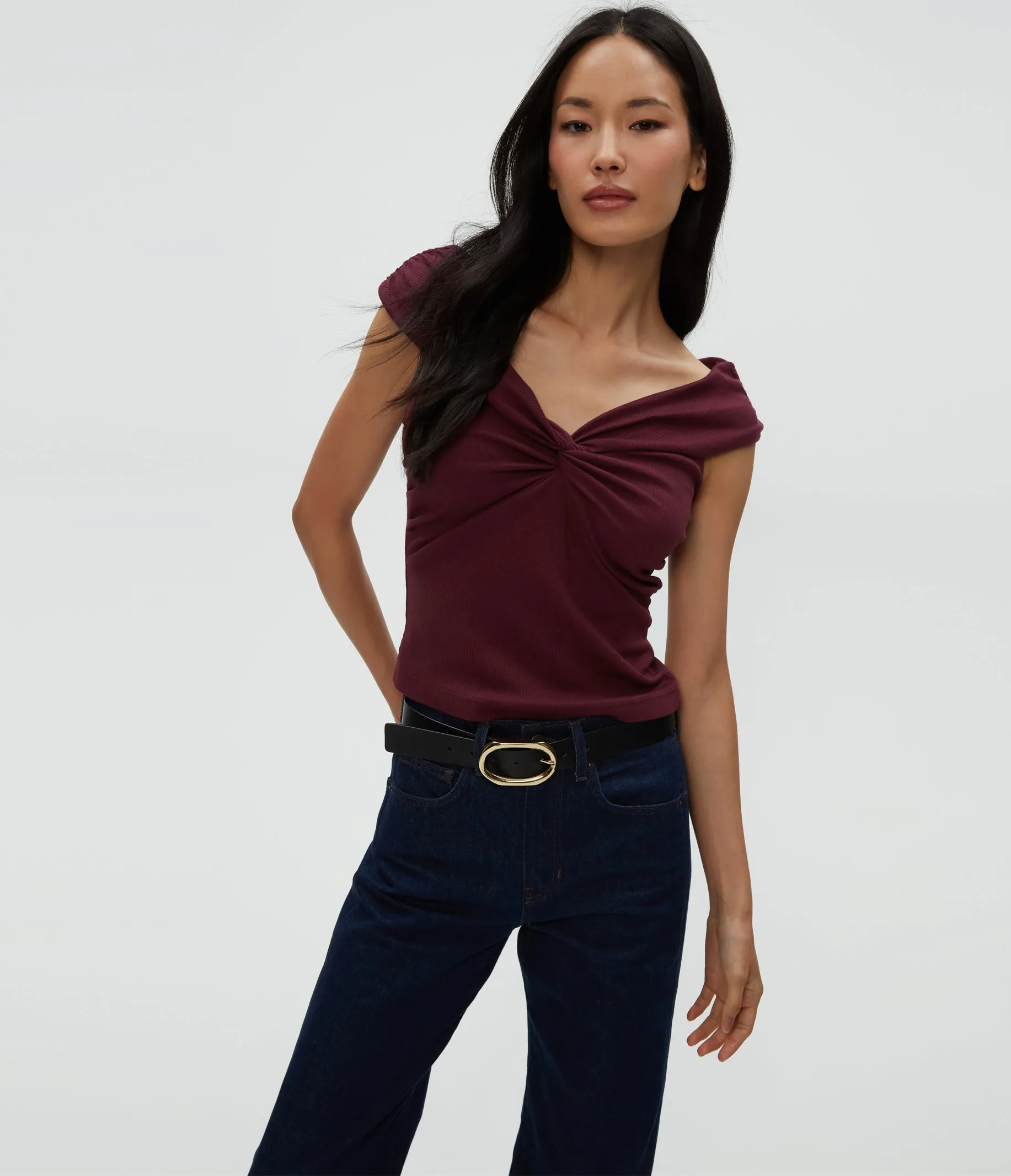 Gabbriette Twist Front Top