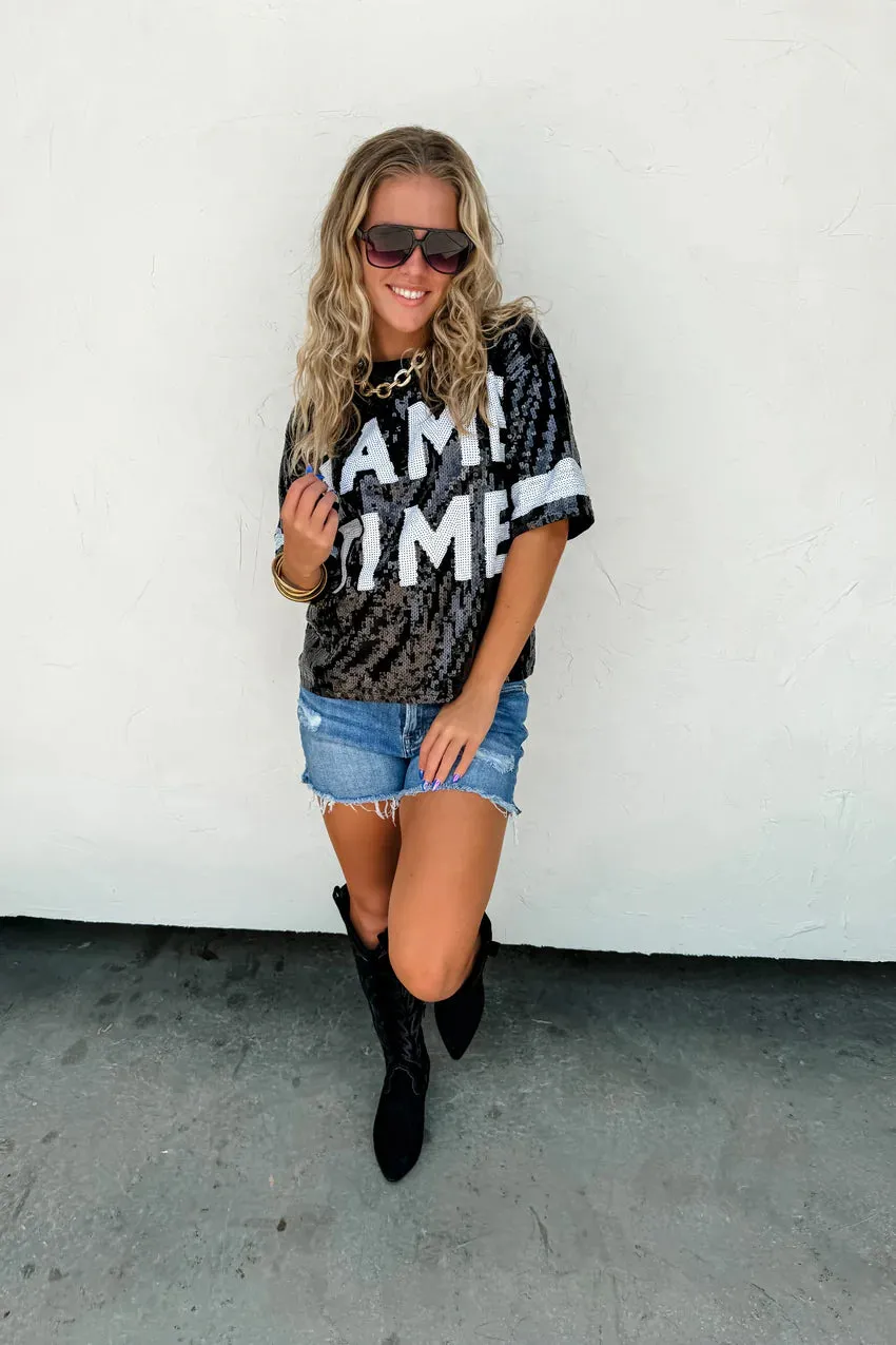 GAME DAY SEQUIN TOP