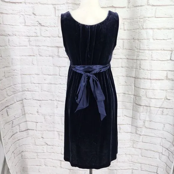 Gap‎ Velvet Babydoll Dress 6 Whimsigoth Silk Fairy Y2K Empire Waist Goth Grunge