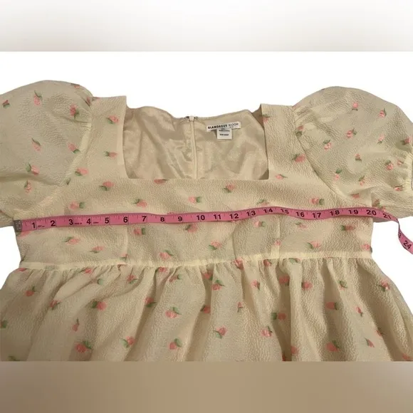 Glamorous Floral Babydoll Mini Dress Size 10