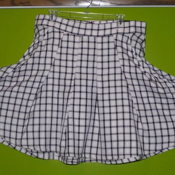 GOTH TORRID SCHOOLGIRL PLEATED MULTI CHECK SKATER SKIRT LOLITA 1 1XL XL 14 16