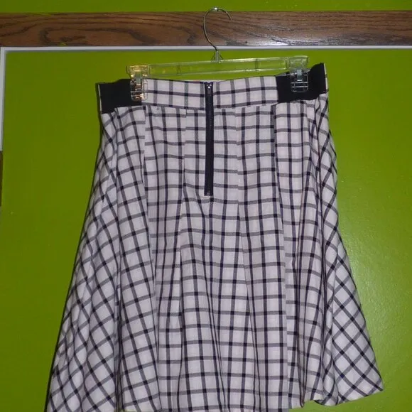 GOTH TORRID SCHOOLGIRL PLEATED MULTI CHECK SKATER SKIRT LOLITA 1 1XL XL 14 16