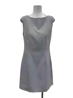 Grey High Neck A Line Dress