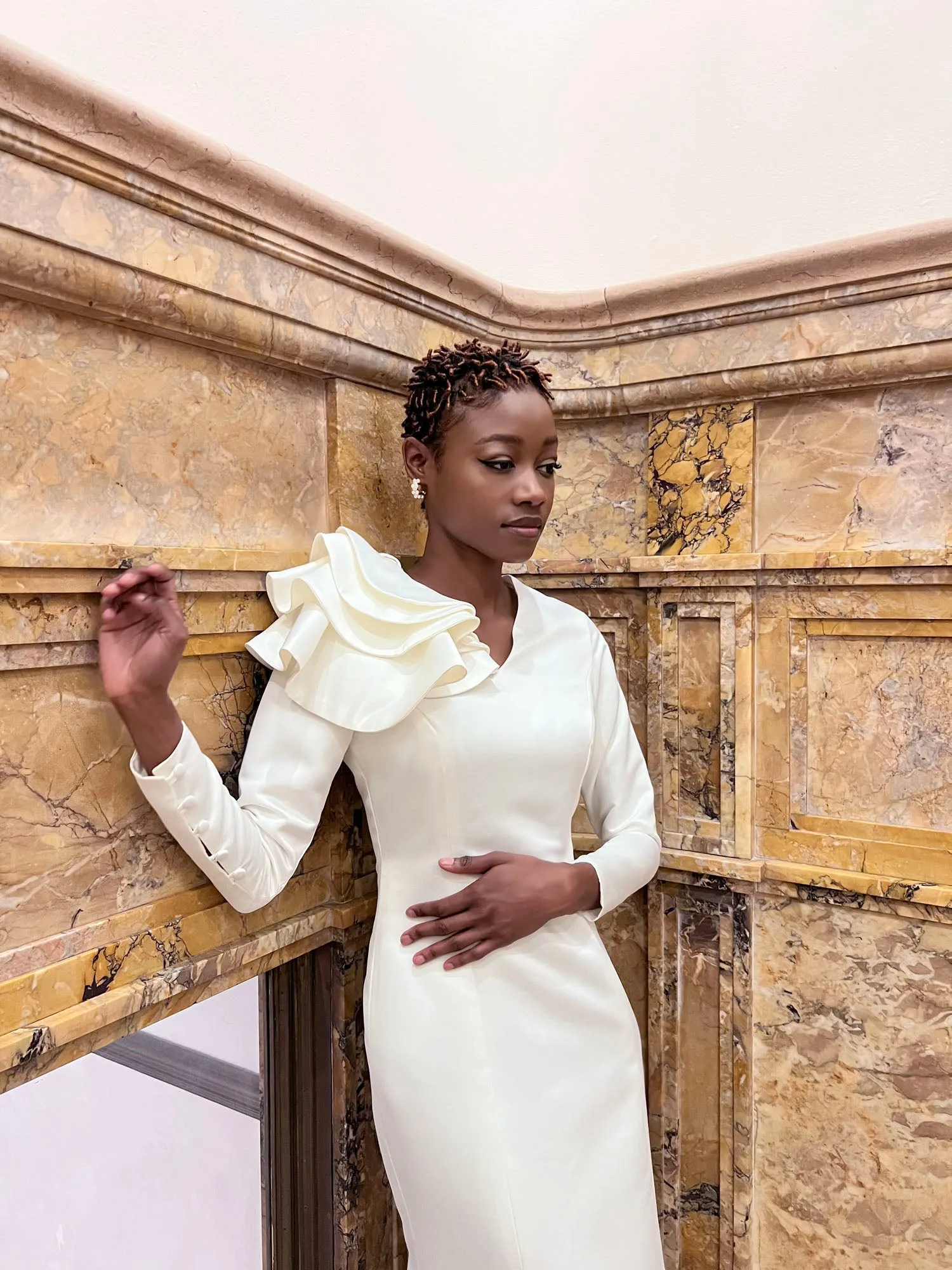 Honour Evening Gown with Sleeves
